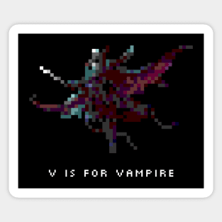 V is for Vampire Sticker